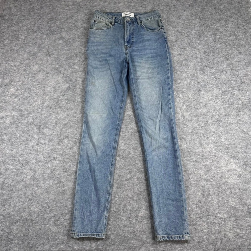 Reformation Jeans High Rise Straight Leg Light Blue Denim Womens 25‎